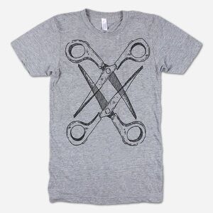 BASIC SCISSORING GREY TRI-BLEND